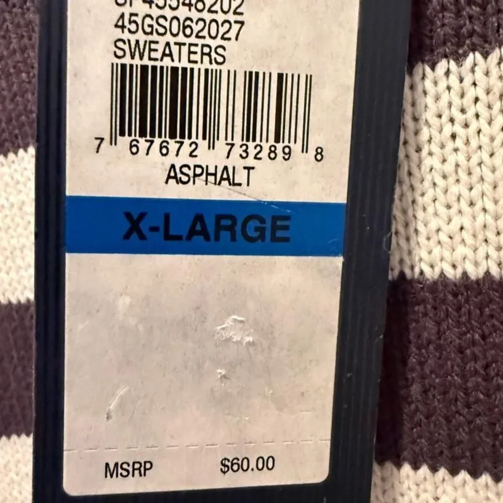 Izod Men's Blue Gray Sweater XL